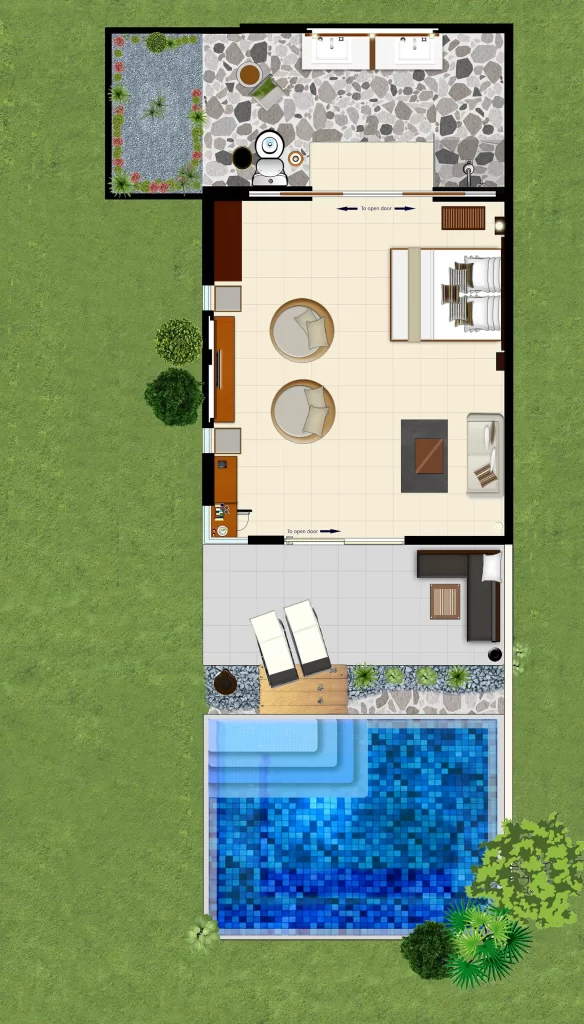 Premium-Pool-Suite-at-Atmosphere-Resorts-Spa site map of pool suite rooms