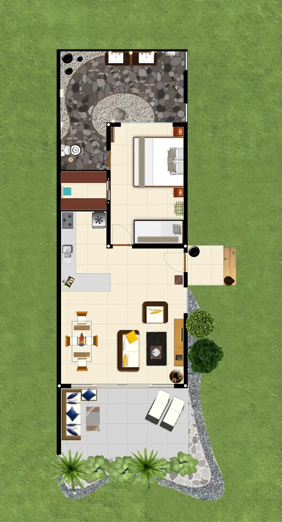 Floor Plan Garden apartment