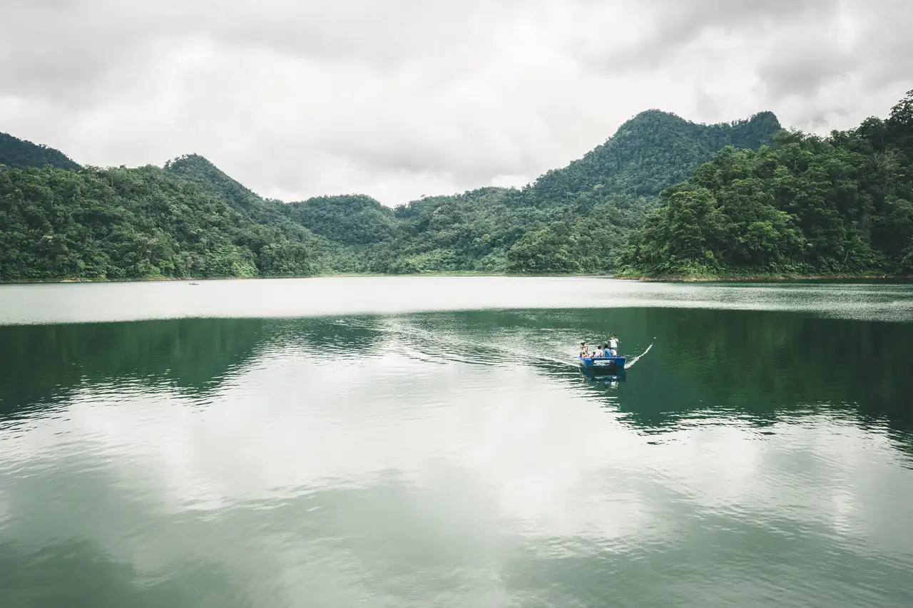Lake Balinsasayao also known as the twin lakes in Negros Oriental