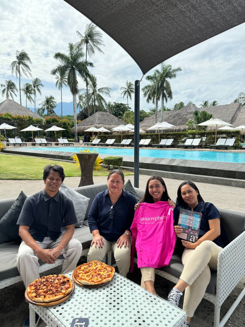 Resort team members of Atmosphere Resort and Spa in Dauin Negros Oriental
