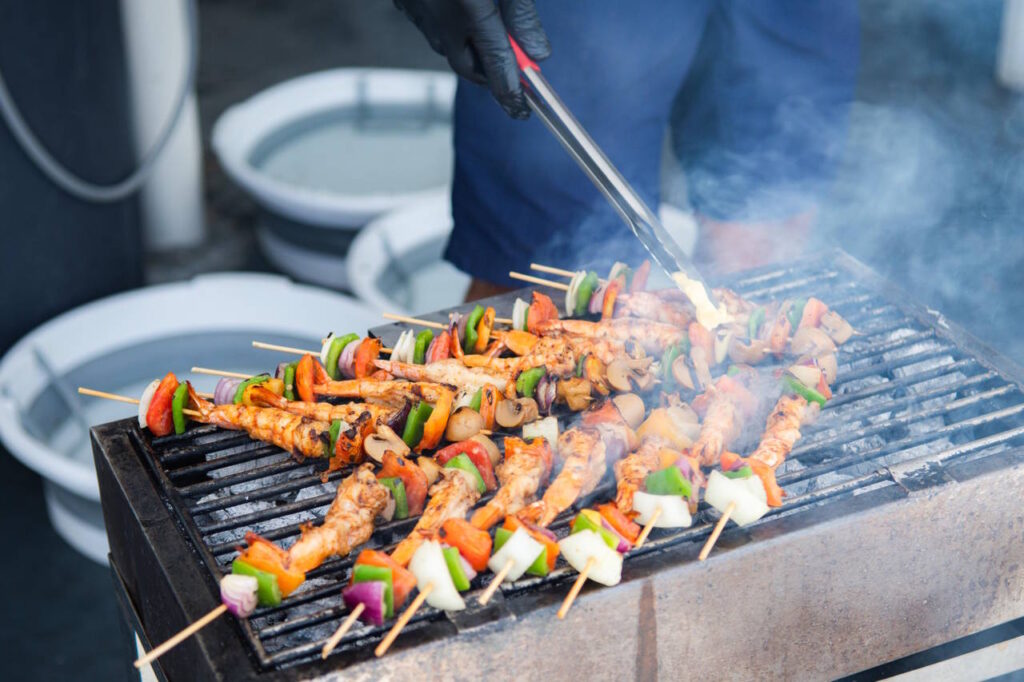 Barbeque at the boat Barbeque at the boat