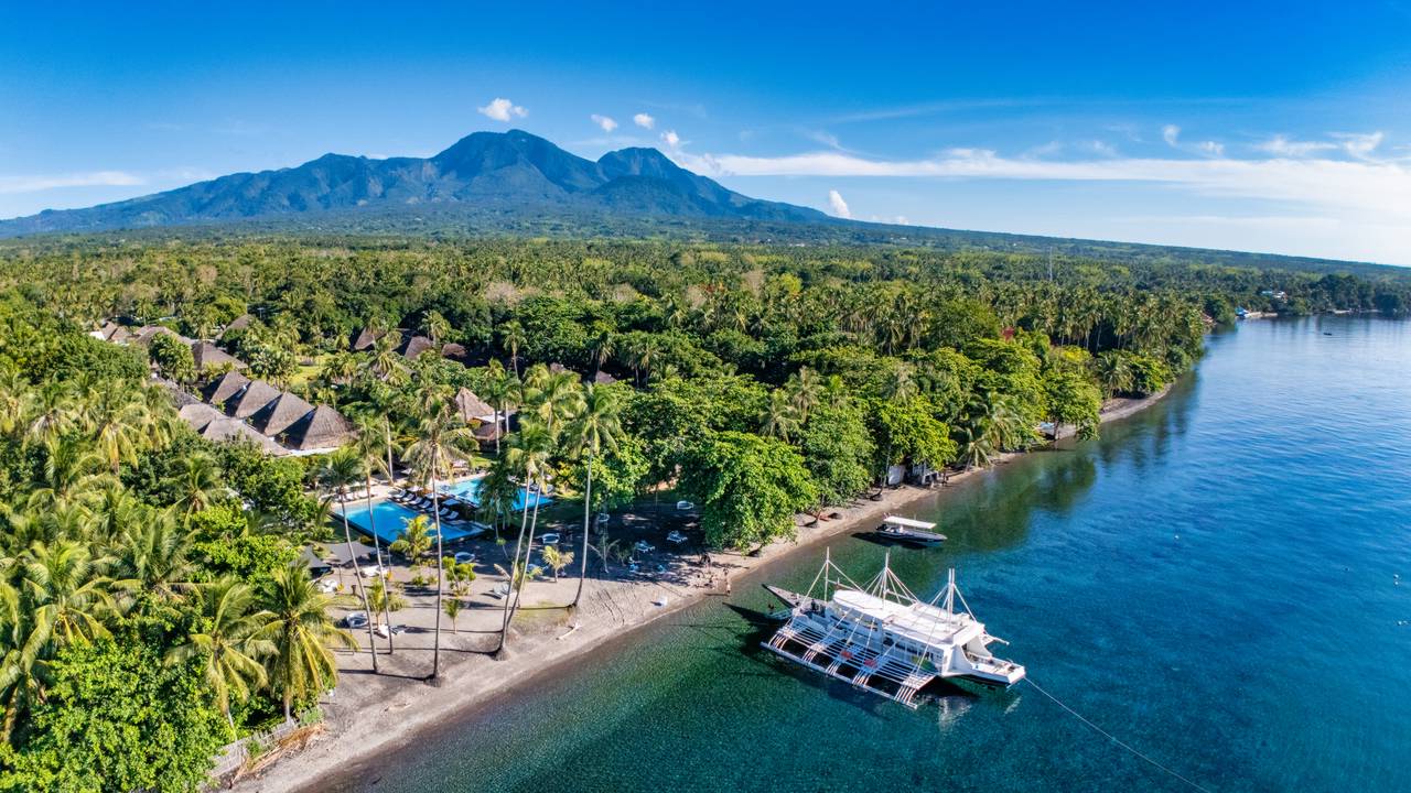 View of mount talinis in Negros Oriental
